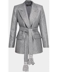 Kobi Halperin - Trinity Belted Metallic Jacket - Lyst