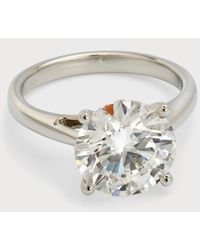 Neiman Marcus - Lab Grown Diamond Round Solitaire Ring, 4.0Tcw - Lyst
