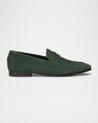 Bougeotte - Suede Penny Loafers - Lyst
