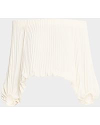 strapless open back dress Simona Pleated Midi Dress main image 1