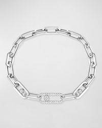 Messika - Move Link 18k White Gold Diamond Bracelet - Lyst