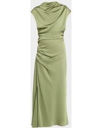 Jonathan Simkhai - Burke Draped Midi Dress - Lyst