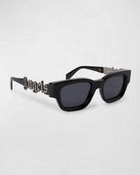 Palm Angels - Posey Acetate & Metal Square Sunglasses - Lyst