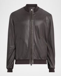 Canali - Apos;S Nuvola Napa Leather Bomber Jacket - Lyst