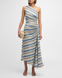 A.L.C. - Carolyn Stripe One-Shoulder Maxi Dress - Lyst