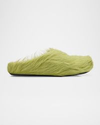 Marni - Apos;S Fussbett Calf Hair Sabot Mules - Lyst