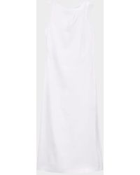 Theory - Asymmetric Draped Midi Dress - Lyst