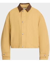 Acne Studios - Apos;S Opado Satin Leather-Collar Bomber Jacket - Lyst