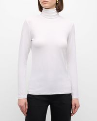 Majestic Filatures - Soft Touch Long-Sleeve Turtleneck - Lyst
