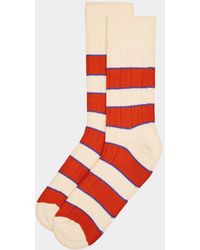 Paul Smith - Apos;S Kennedy Contrast-Stripe Crew Socks - Lyst