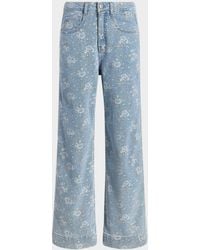 Likely - Betsy Bouquet-Print Wide-Leg Jeans - Lyst