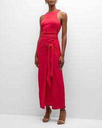 Cinq À Sept - Andie Sleeveless Wrap-Skirt Midi Dress - Lyst