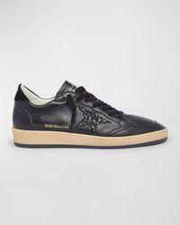 Golden Goose - Ball Star Glitter Napa Leather Sneakers - Lyst