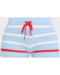 Solid & Striped - The Hudson Striped Knit Shorts - Lyst