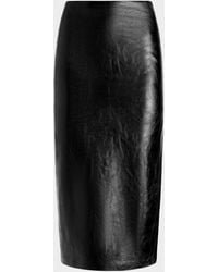 Alice + Olivia - Maeve Vegan Leather Slip Skirt - Lyst