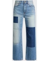 Veronica Beard - Dylan Patchwork High-Rise Ankle Jeans - Lyst