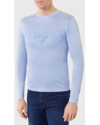 Stefano Ricci - Eagle Embroidered Long-Sleeve T-Shirt - Lyst