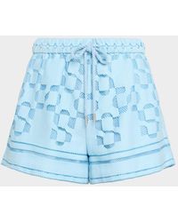 Jonathan Simkhai - Hannah Logo Pull-On Shorts - Lyst