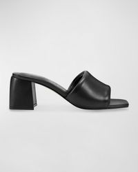 Marc Fisher - Nombra Padded Leather Mule Sandals - Lyst