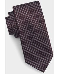 Canali - Apos;S Geometric Woven Silk Tie - Lyst
