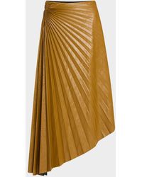 A.L.C. - Tracy Pleated High-Low Midi Skirt - Lyst