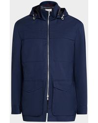 Brunello Cucinelli - Apos;S Water-Resistant Wool Hooded Jacket - Lyst