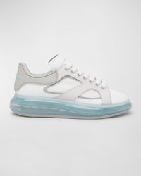 Alexander McQueen - Oversized Textile And Leather Low-Top Sneakers - Lyst