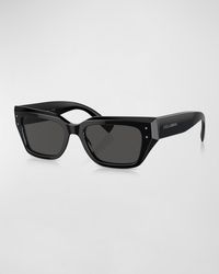 Dolce & Gabbana - Sharp Acetate & Plastic Cat-Eye Sunglasses - Lyst