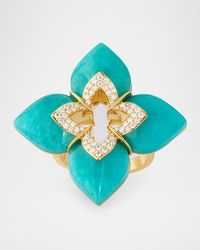 Roberto Coin - Souffle 18K Diamond Venetian Princess Ring With Gemstones - Lyst