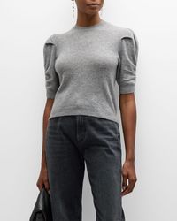 FRAME - Ruched Cashmere Sweater - Lyst