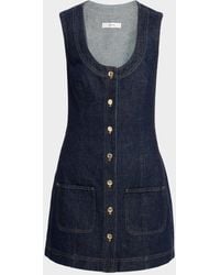 FRAME - The Patch Pocket Mini Dress - Lyst