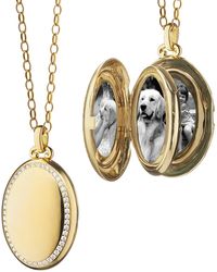 Monica Rich Kosann - 18k Yellow Gold Four Image Premier Diamond Locket Necklace - Lyst