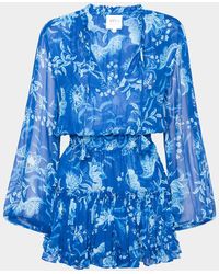 MISA Los Angles - Lorena Tiered Mini Dress - Lyst