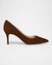 Gianvito Rossi - Suede Stiletto Classic Pumps - Lyst