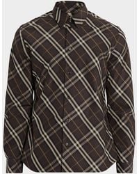 Burberry - Robert Relaxed Fit Check Cotton Flannel Shirt - Lyst