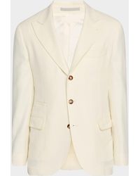 Brunello Cucinelli - Cavallery Twill Peak-Lapel Sport Coat - Lyst