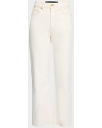 Veronica Beard - Dylan High-Rise Straight Ankle Jeans - Lyst