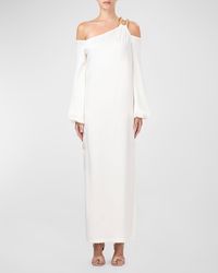Silvia Tcherassi - Ada One-Shoulder Maxi Dress With Rope Detail - Lyst