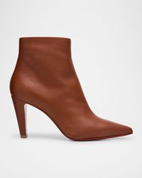 Christian Louboutin - Vibella Leather Sole Ankle Booties - Lyst