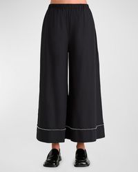 Merlette - Clarion Cropped Wide-Leg Beaded Pants - Lyst