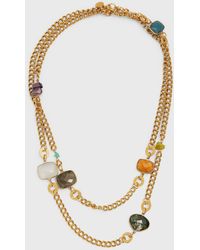 Gas Bijoux - Silene Long Gemstone Chain Necklace, 42"L - Lyst