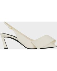 Givenchy - 65Mm Twist Leather Slingback Pumps - Lyst