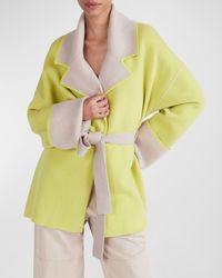 10 Crosby Derek Lam - Kirsten Reversible Colorblock Wrap Sweater Coat - Lyst