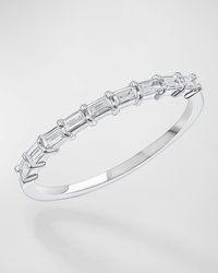 Lana Jewelry - 14K Baguette Diamond Half Eternity Band Ring - Lyst