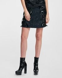 Essentiel Antwerp - Eclipse Floral Sequin Jacquard Mini Skirt - Lyst