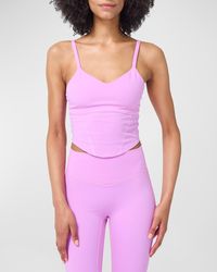 Terez - Action Cropped Corset Tank Top - Lyst