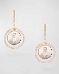 Messika - Lucky Move 18k Rose Gold Mother Of Pearl & Diamond Earrings - Lyst