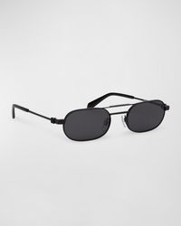 Off-White c/o Virgil Abloh - Vaiden Metal Oval Sunglasses - Lyst