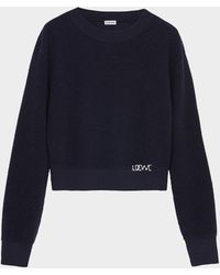 Loewe - Wool-Blend Embroidered Sweater - Lyst