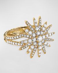 David Yurman - 18k Diamond Starburst Ring, Size 8 - Lyst